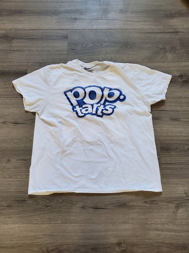 Y2K Pop Tarts Flavors Pastries Toaster Kelloggs Puff Print White T Shirt Mens XL