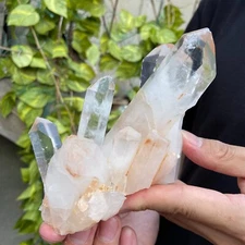 500g Natural White Clear Quartz Crystal Cluster Raw Healing Specimen