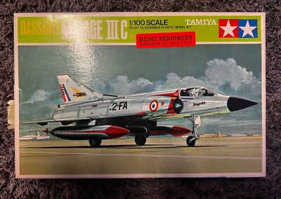 Vintage Tamiya # Dassault Mirage 3 C Model Kit 1/100 Neu in OVP