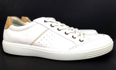 ECCO Men's Street Tray White Moon Rock Leather Sneaker 504714 59757 US 12-12.5