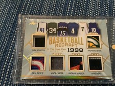 1/1 6 Sic Patches Logo Nowitzki/lewis/pierce/carter/jameson/bibby 98 Draft