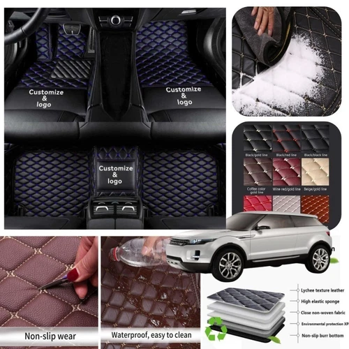 For Land Rover Car Floor Mats All Series Non-slip Liner Carpet Waterproof Custom - Imagen 39 de 43