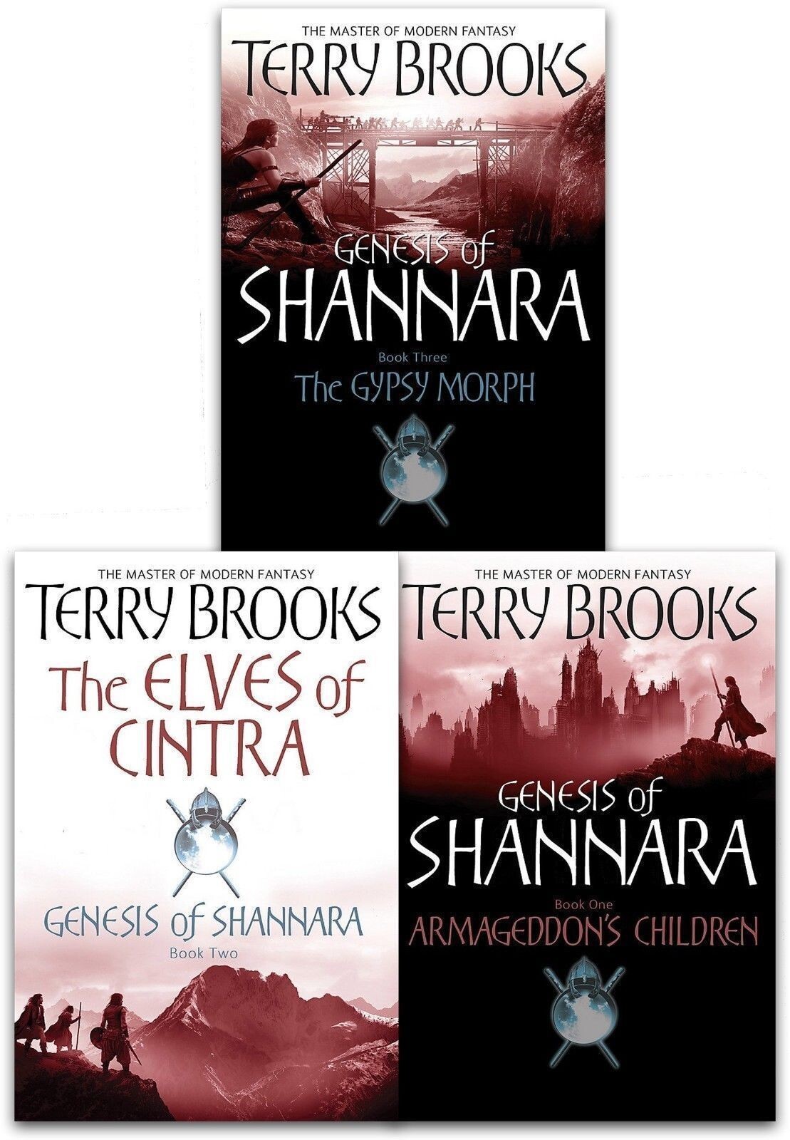 Terry Brooks Collection Genesis of Shannara Series Elves Of Cintra 3 Books Set