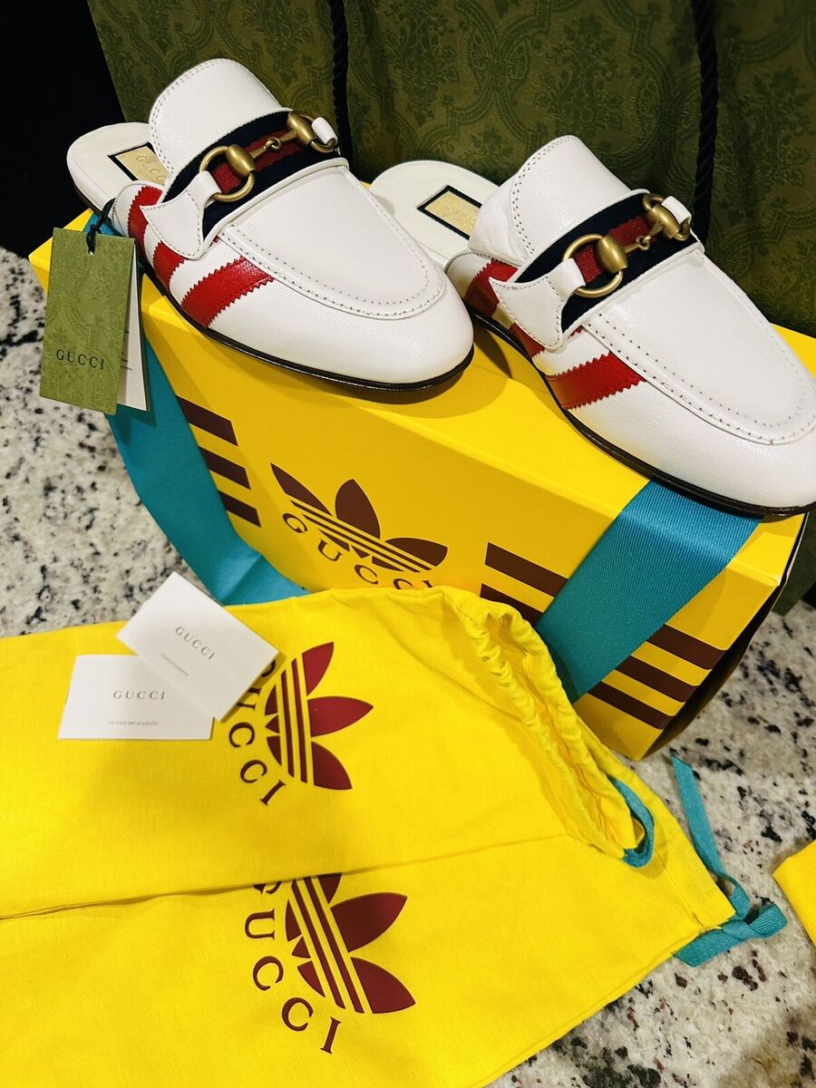 Women's Gucci X Adidas Princetown Mules US 7 White | eBay Women's Gucci X Adidas Princetown Mules US 7 White | eBay