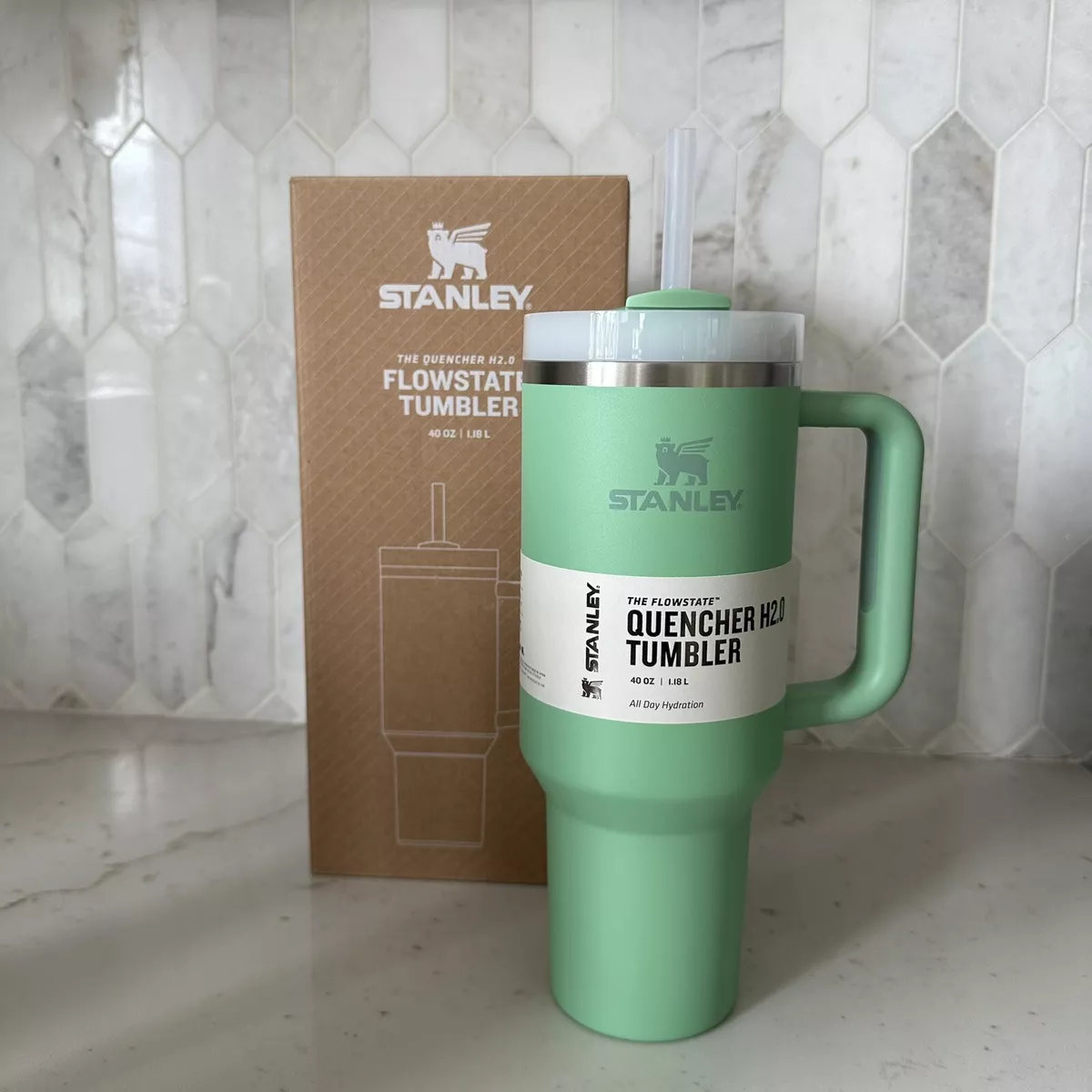 Stanley The Quencher H2.0 FlowState Tumbler 40 oz, Jade