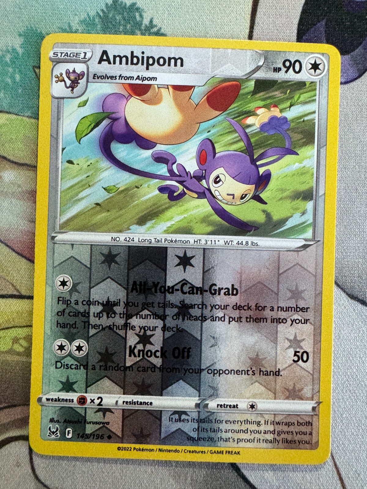 Ambipom Reverse Holo English Pokemon TCG BKBX60