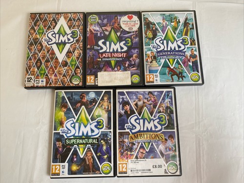 THE SIMS 3 PC BUNDLE WITH EXPANSION PACKS 5 GAMES PC DVD MAC - Picture 2 of 24