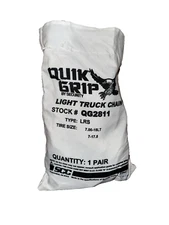 Security Chain Co. Quik Grip V-Link Truck Chain. 1 Pair (2 total)