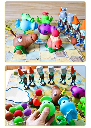Plants VS Zombies Action Figure PVZ Pea Shooter & Zombie Figure Toy Set Game - Picture 12 of 46