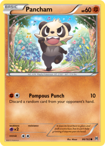 Pancham 86/162 XY BREAKthrough Pokemon TCG Card NM