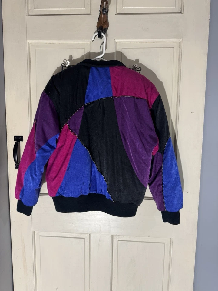 Chaqueta Bomber Mulberry Street Vintage 80’s Mujer Talla Mediana Foto 4 de 4