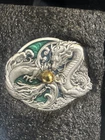 2 Ounce Dragon Yin Yang Silver Split Medal Collectible Coin Low Mintage
