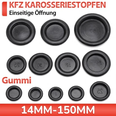 KFZ Gummi Stopfen Karosseriestopfen Gummistopfen Verschlusskappe 14mm bis 150mm - Bild 1 von 4