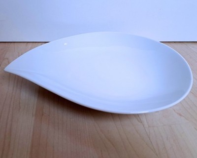 FÜRSTENBERG Große Tropfenschale, 26 cm, Tropfen, Schale, weiß, wie NEU