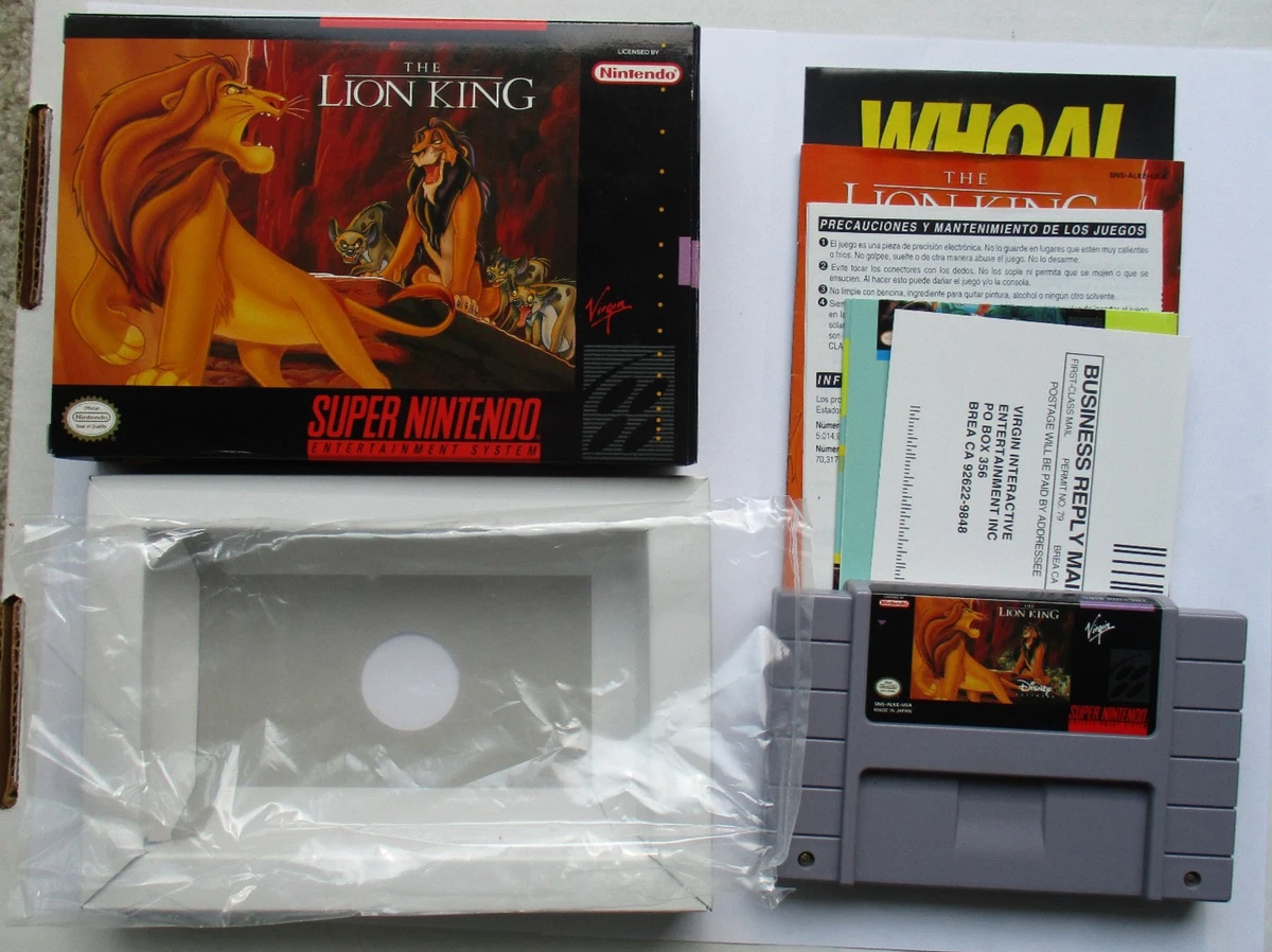 The Lion King Boxing Nintendo SNES Video Games for sale | eBay