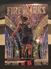 2021-22 Panini Prizm Fast Break Fireworks Disco Prizm Insert James Harden 