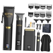 GTS Hair Clippers for Men Professional, Beard Trimmer Kits Sets, 4 in 1