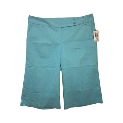 Guess Jeans Women Aqua Blue Capri Pants Tailored Cropped Sz 31