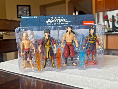 AVATAR LAST AIRBENDER FINAL BATTLE 4 PACK FIGURES MCFARLANE AANG AZULA OZAI ZUKO