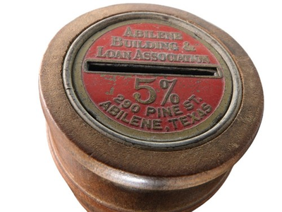 #ad 1920#x27;s Abilene Building and Loan Association Texas Bank by Bankers Thrift corpor $70.00