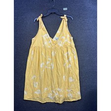 American Eagle Outfitters Knit Mini Dress Womens Size XL Yellow Sleeveless