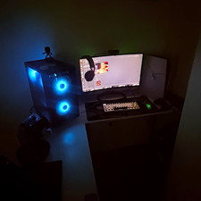 Custom Gaming Desktop PC Tower Computer w/ RGB Lighting, Black