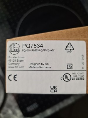Ifm PQ7834 Sensor / elektronischer Drucksensor für Pneumatik | -1...10 bar