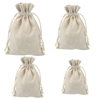 4 Pcs Lavendel Säcke Kleine Beutel Mit Zugband Beuteltaschen Aus Leinen