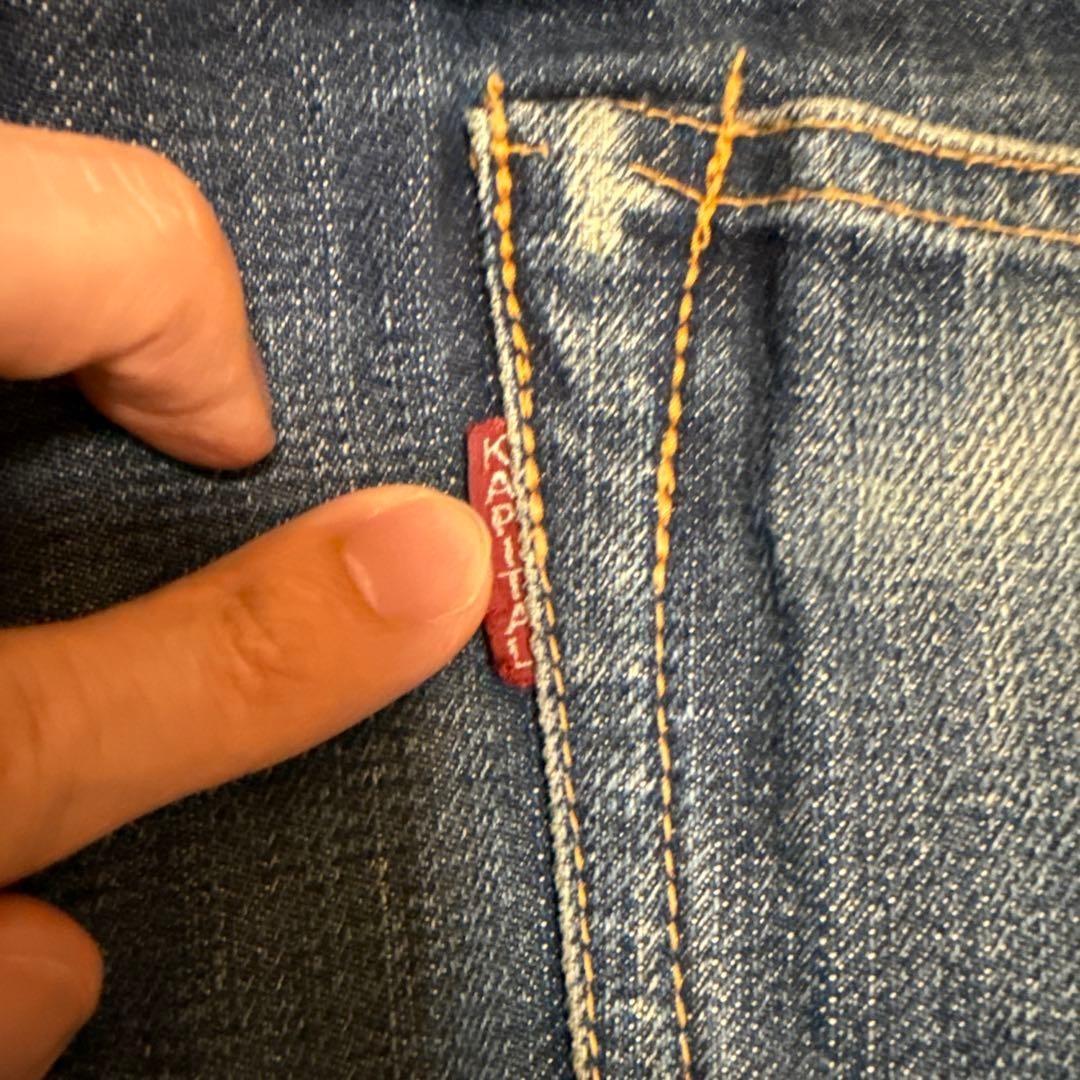 KAPITAL Okayama Denim Jeans Size 28 Red Selvedge Made in Japan