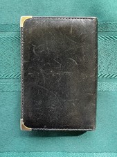 Cartera de cuero extensible estuche para tarjetas delgado delgado plástico tarjeta foto llave inserción