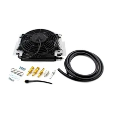Remote 16 Pass Transmission Oil Cooler & Fan Kit w/Acc