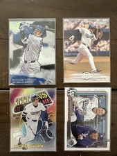 Topps Shohei Ohtani Roki Sasaki Los Angeles Dodgers 4-Card Lot