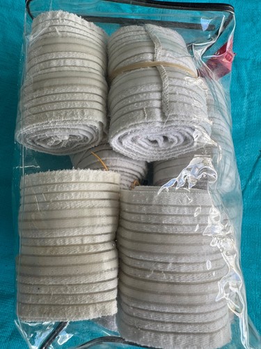 Set of 8 White Saratoga Horse Leg Bandage Pads (2 Complete Sets of 4) – Stable,