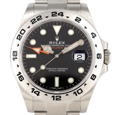 Autentico Rolex Explorer II 216570 acciaio inossidabile meccanico automatico ...