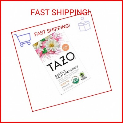 TAZO Calm Chamomile Herbal Tea Bags, Caffeine Free Blend, 16 Total Tea Bags