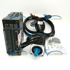   400W AC Servo Motor 1.27NM ASD-B2-0421-B ECMA-C20604SS Servo Driver Kit #ju