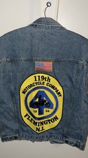 Denim Motorcycle Vest w/ Patches Sturgis Bike Week 2002 119th MC NJ