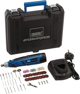 Draper Storm Force 10,8 V kabelloses wiederaufladbares rotierendes Multi-Tool-Kit 07849