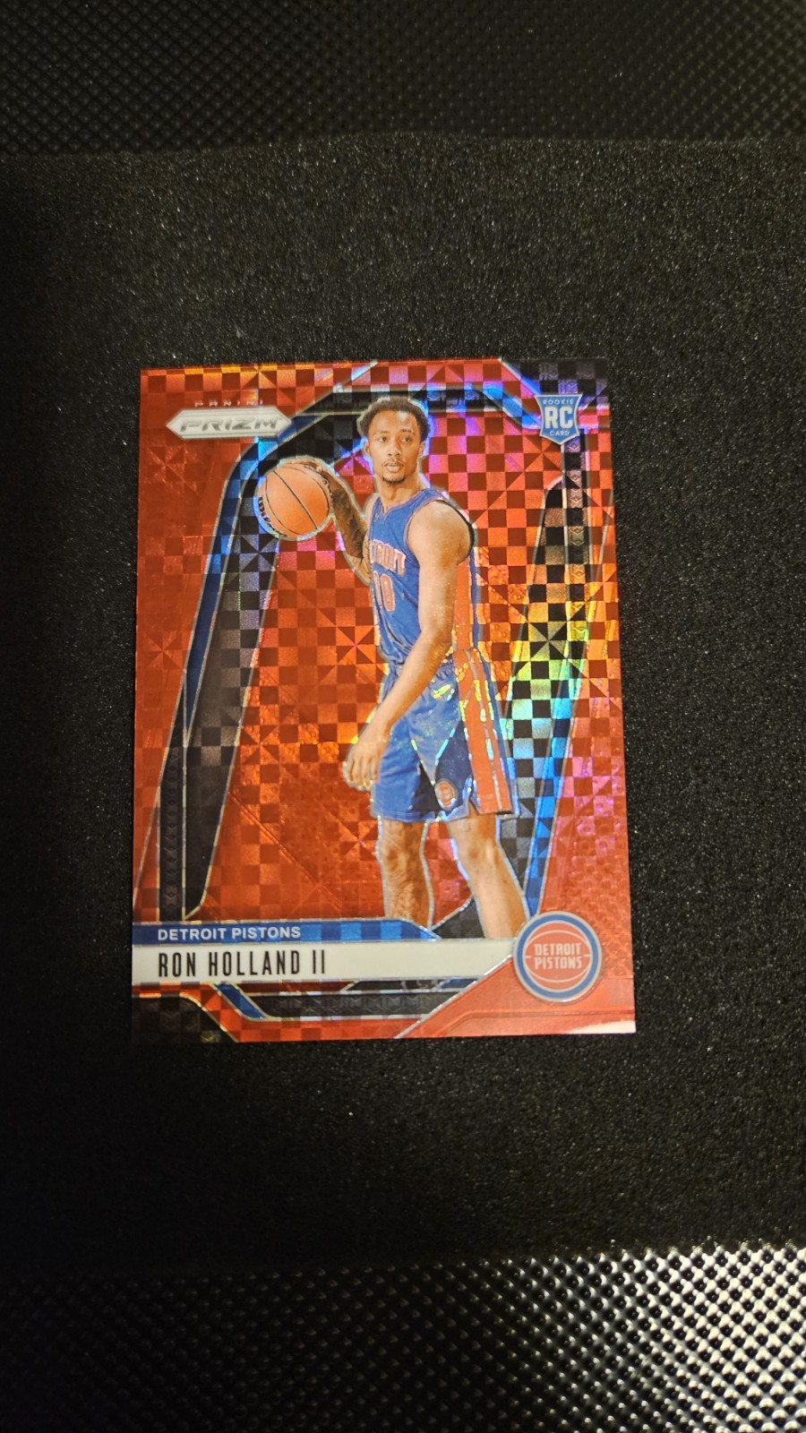 2024-25 Panini Prizm Ron Holland II #269 Red Power Prizm /75 (RC) Pistons