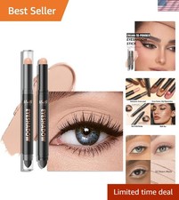 Creamy Dual-Ended Eyeshadow Stick - Versatile Matte  Shimmer for All Occasions