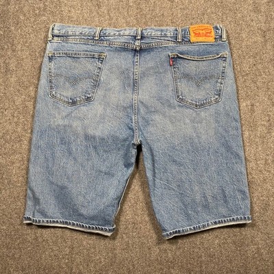 Levi's 502 Mens Regular Taper Fit Light Wash Denim Shorts Size 42