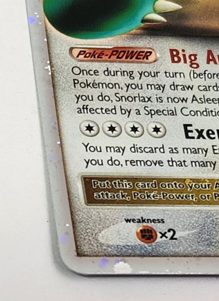 SNORLAX Lv.X 111/111 Rising Rivals HOLO Rare Pokemon TCG card NM Near Mint - Image 3 of 4
