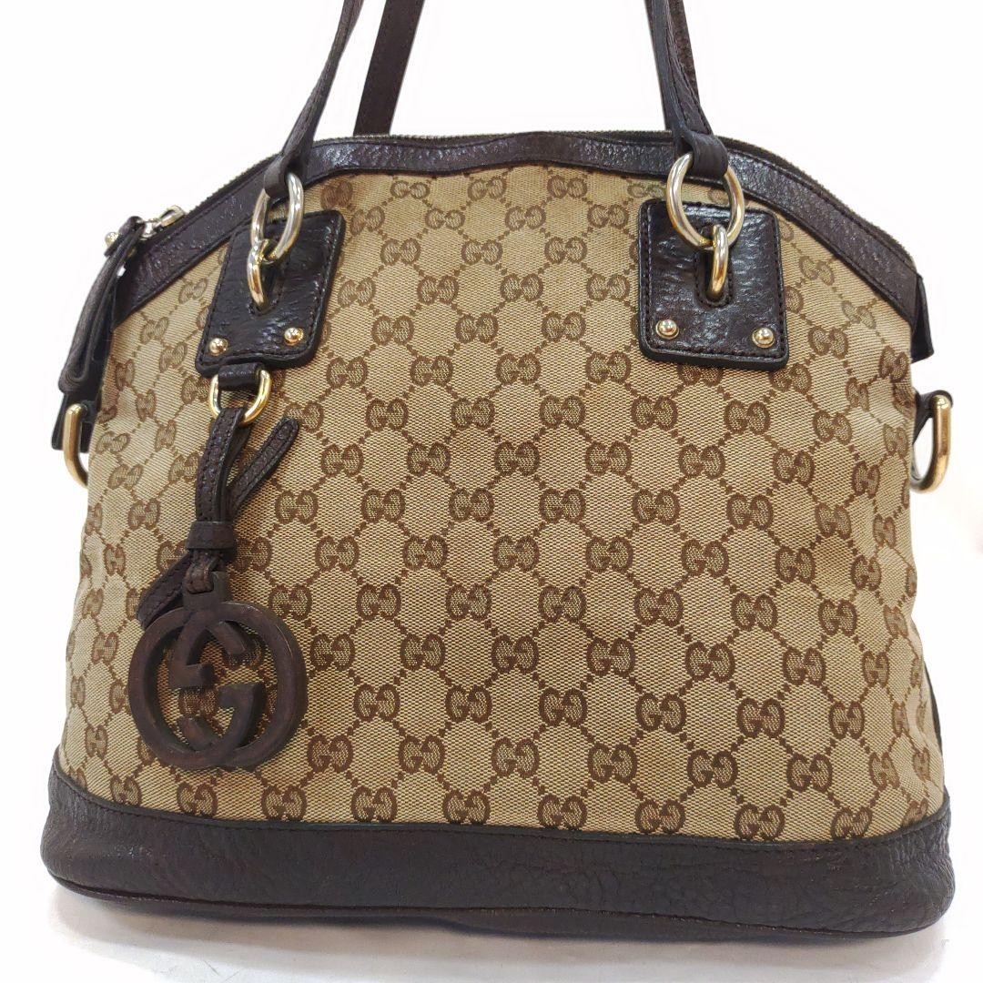 GUCCI GG Canvas Tote Bag Beige Authentic G07253701