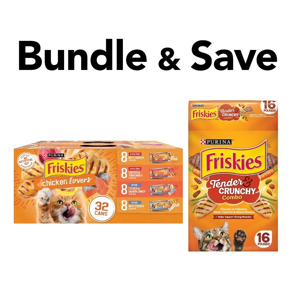 Wet and Dry Cat Food Variety Pack High Protein Tender Crunchy Combo Prime Filets