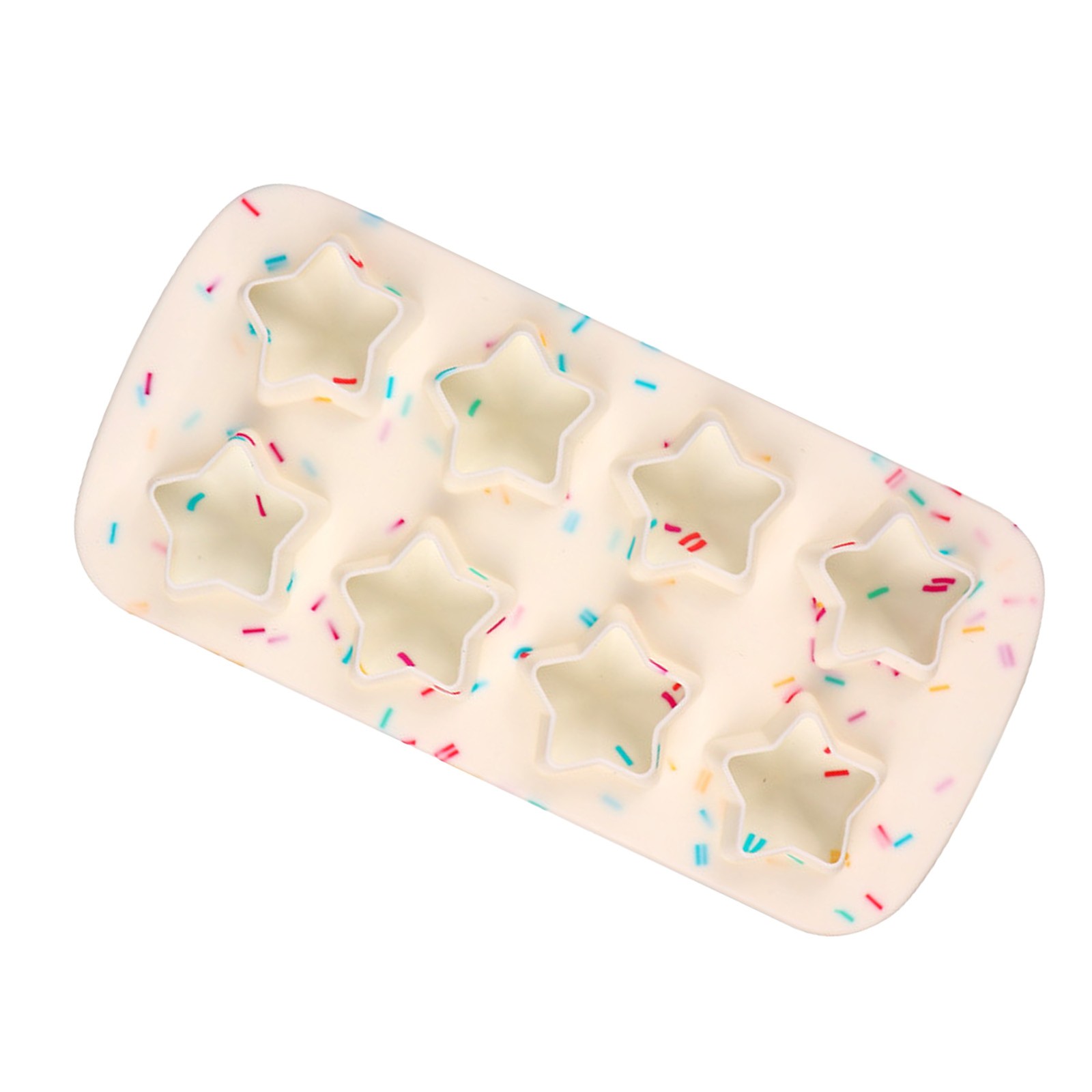 Star Shaped Ice Cube Mold Silicone 3D 5 Star Ice Cube Maker For Party Summer