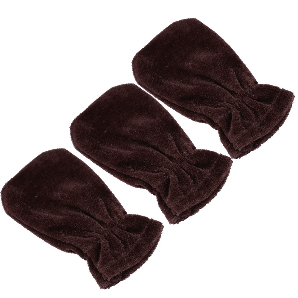 3Pcs Universal Pleuche Piano Pedal Cover Protective Musical Instruments Accessor