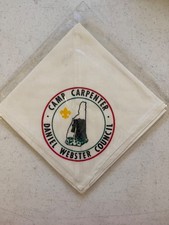 Vintage BSA Boy Scouts 1970’s Camp Carpenter Daniel Webster Council Neckerchief
