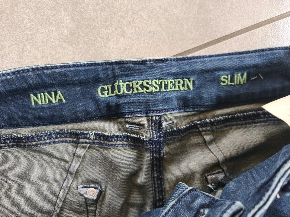 Glücksstern Stretch Jeans Stretchjeans Hüftjeans Slim Fit - Bild 3 von 4