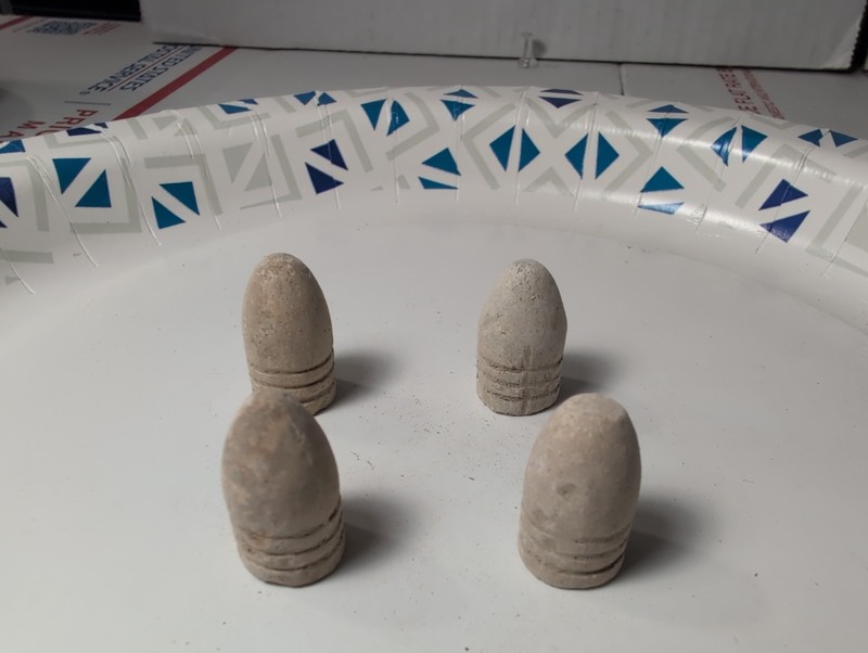Dug Civil War era 3 ring bullets 