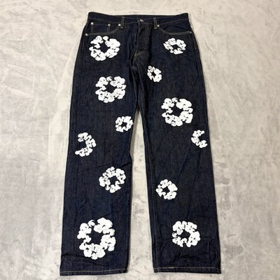 Denim Tears X Levi's Jeans Selvedge Denim Fits Mens Size 36x31